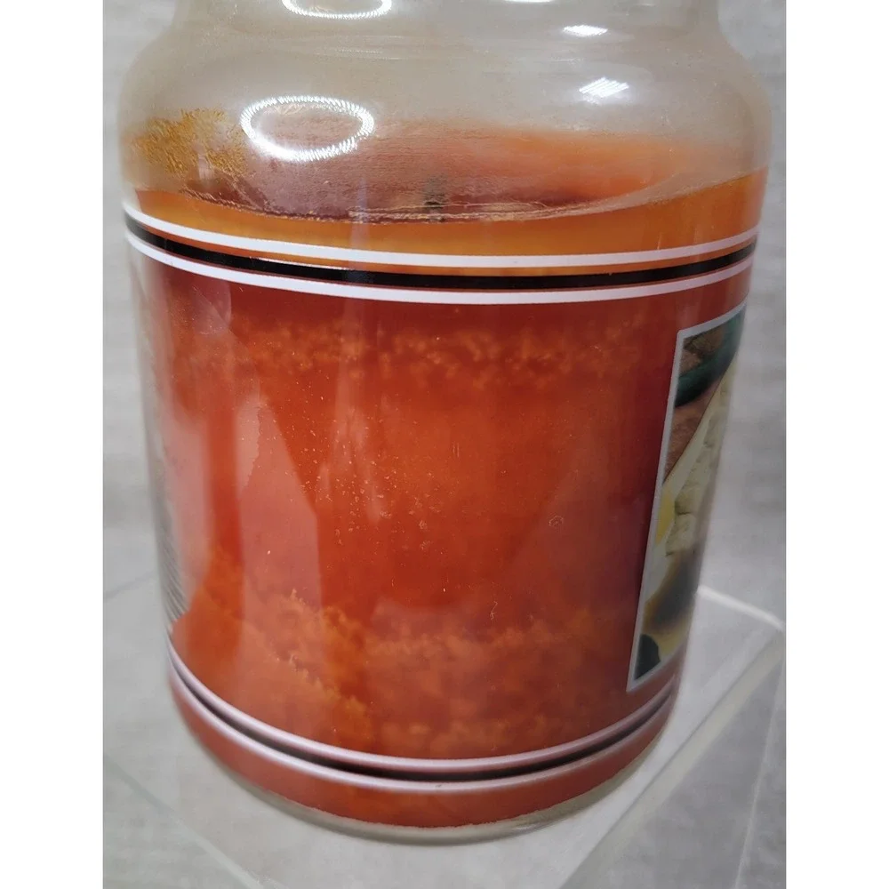 Yankee Candle Housewarmer‎ Pumpkin Pie Retired Black Band 22 oz Burned